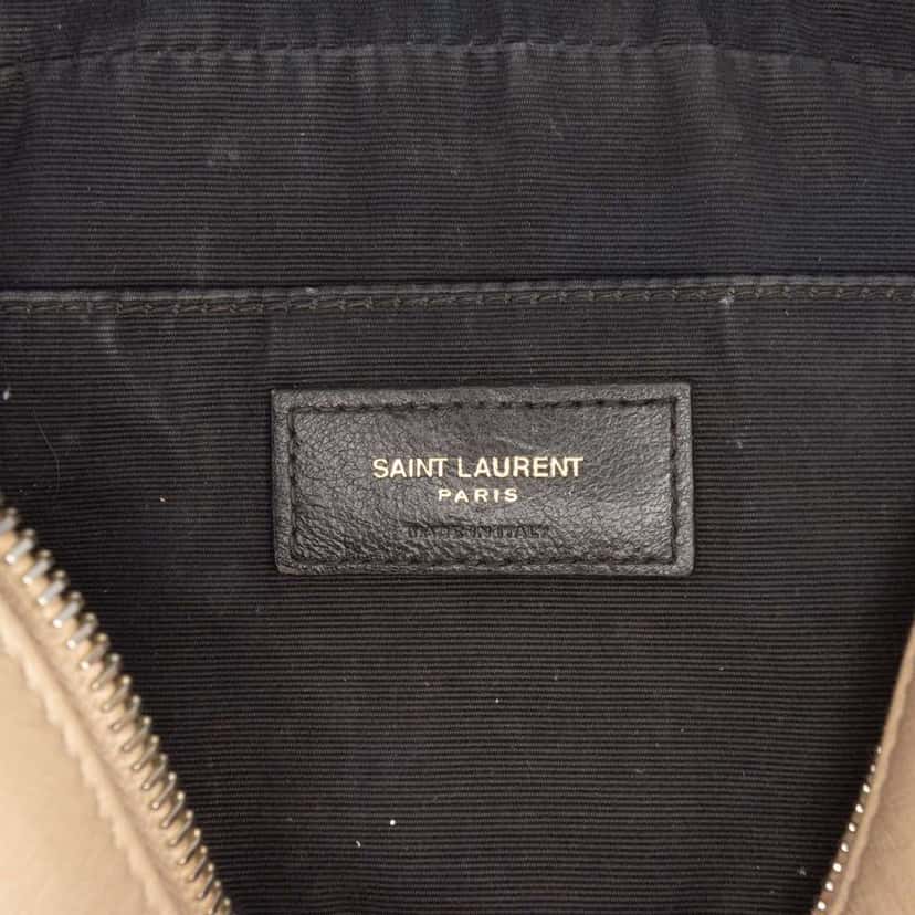 Saint Laurent Matelasse Leather Monogram Lou Camera Bag Beige Leather Very good condition - Box View