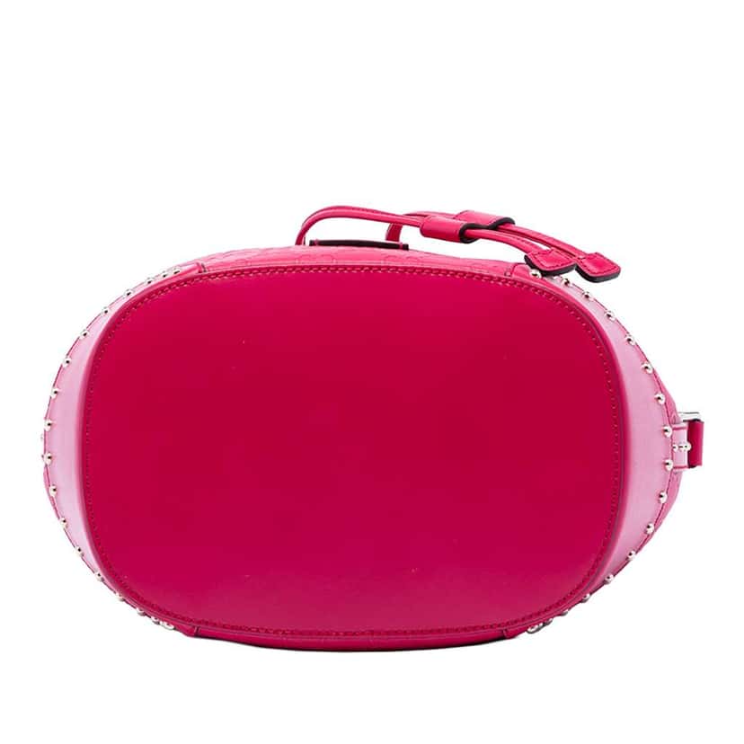Gucci Guccissima Bright Studded Bucket Bag Pink Leather Very good condition - Inside View
