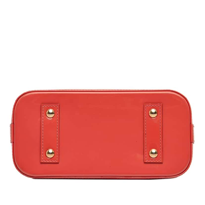 Louis Vuitton Monogram Vernis Alma BB Orange Leather Very good condition - Inside View