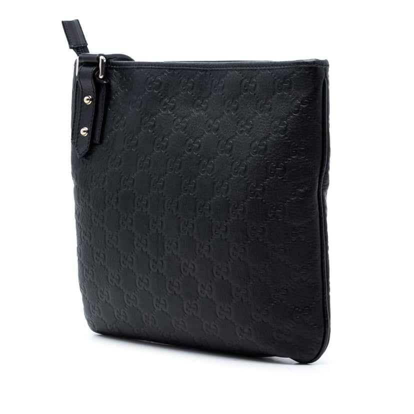 Gucci Guccissima Crossbody Black Leather Very good condition - Back View