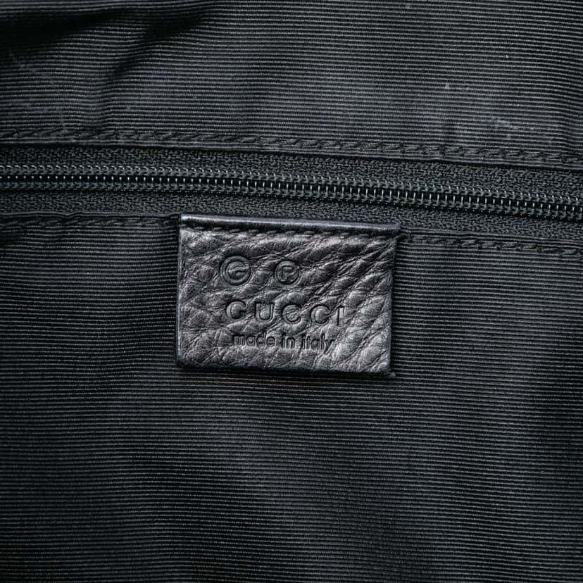 Gucci Guccissima Crossbody Black Leather Very good condition - Box View