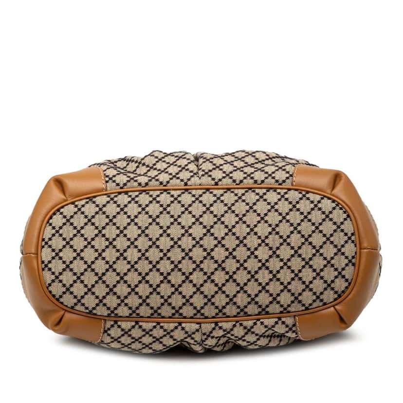 Gucci Diamante Canvas Sukey Satchel Beige Very good condition - Inside View