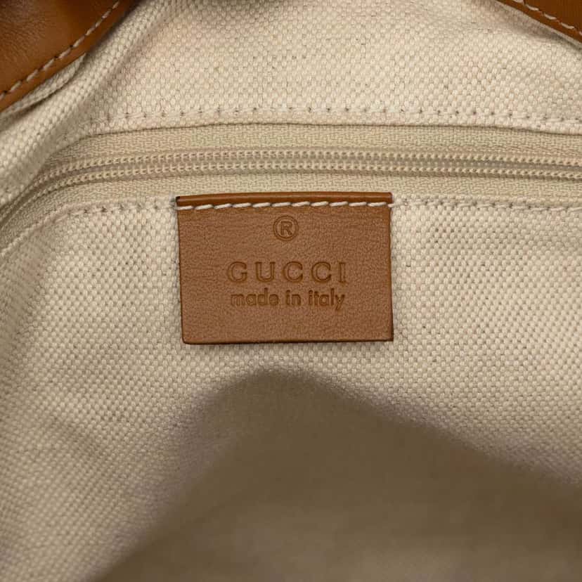 Gucci Diamante Canvas Sukey Satchel Beige Very good condition - Box View