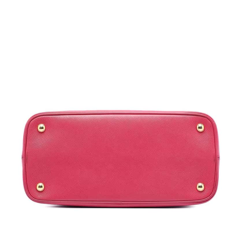 Prada Medium Saffiano Lux Open Promenade Satchel Pink Leather Very good condition - Inside View