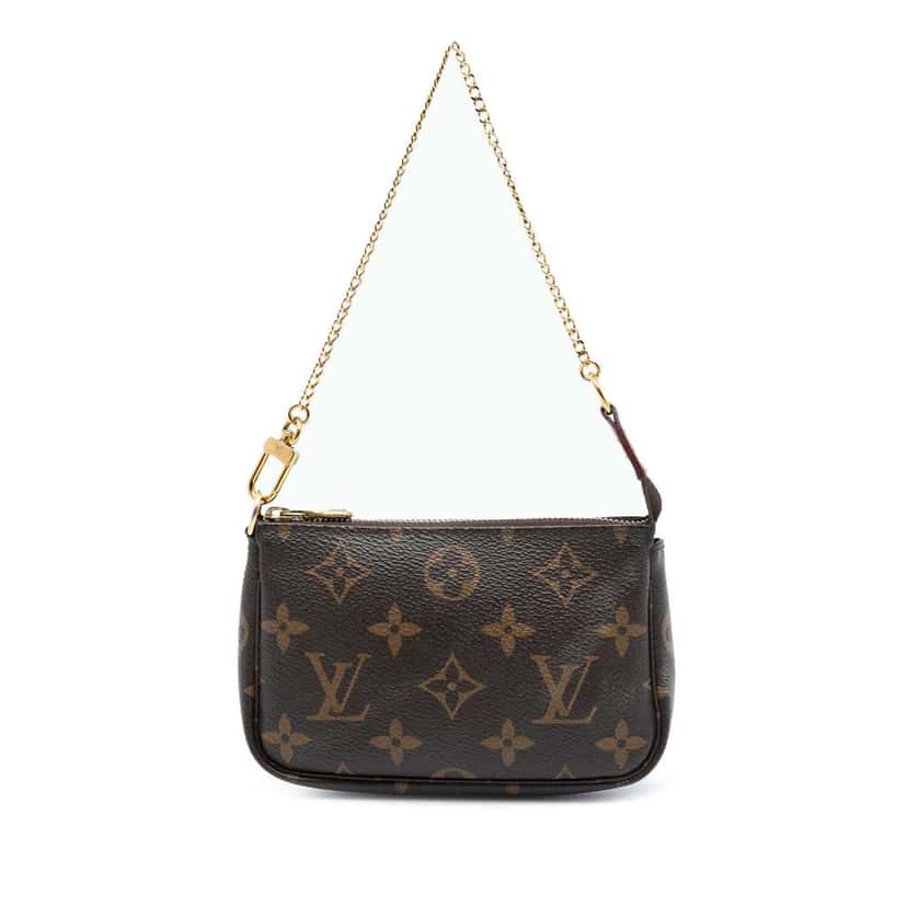Louis Vuitton Monogram Mini Pochette Accessoires Brown Very good condition - Front View