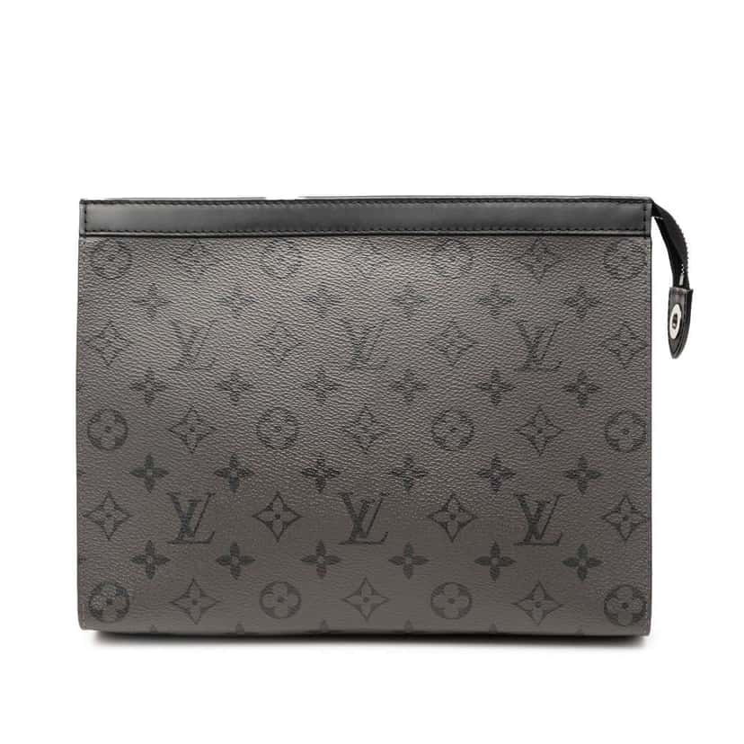 Louis Vuitton Monogram Eclipse Reverse Pochette Voyage MM Grey Very good condition - Front View