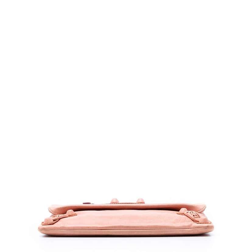 Balenciaga Lambskin Motocross Giant 21 Brogues Envelope Clutch Pink Leather Very good condition - Inside View