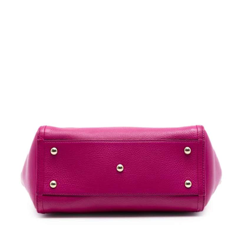 Gucci Small Calfskin Soho Cellarius Satchel Pink Leather Very good condition - Inside View