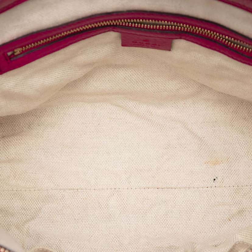 Gucci Small Calfskin Soho Cellarius Satchel Pink Leather Very good condition - Model View