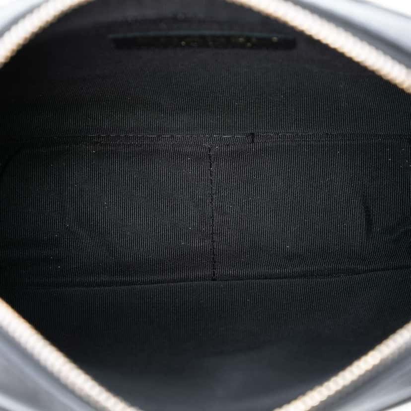 Chanel Small Quilted Lambskin Buckle Camera Bag Black Leather Very good condition - Model View