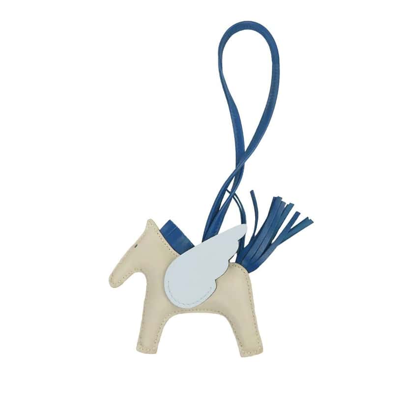 Hermès Milo Lambskin GriGri Rodeo Pegasus Bag Charm Brown Leather Very good condition - Front View