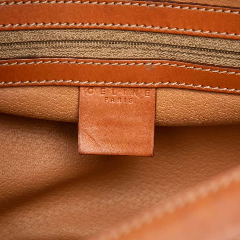 Celine Macadam Coated Canvas Dome Handbag Brown Canvas Very good condition - Box View