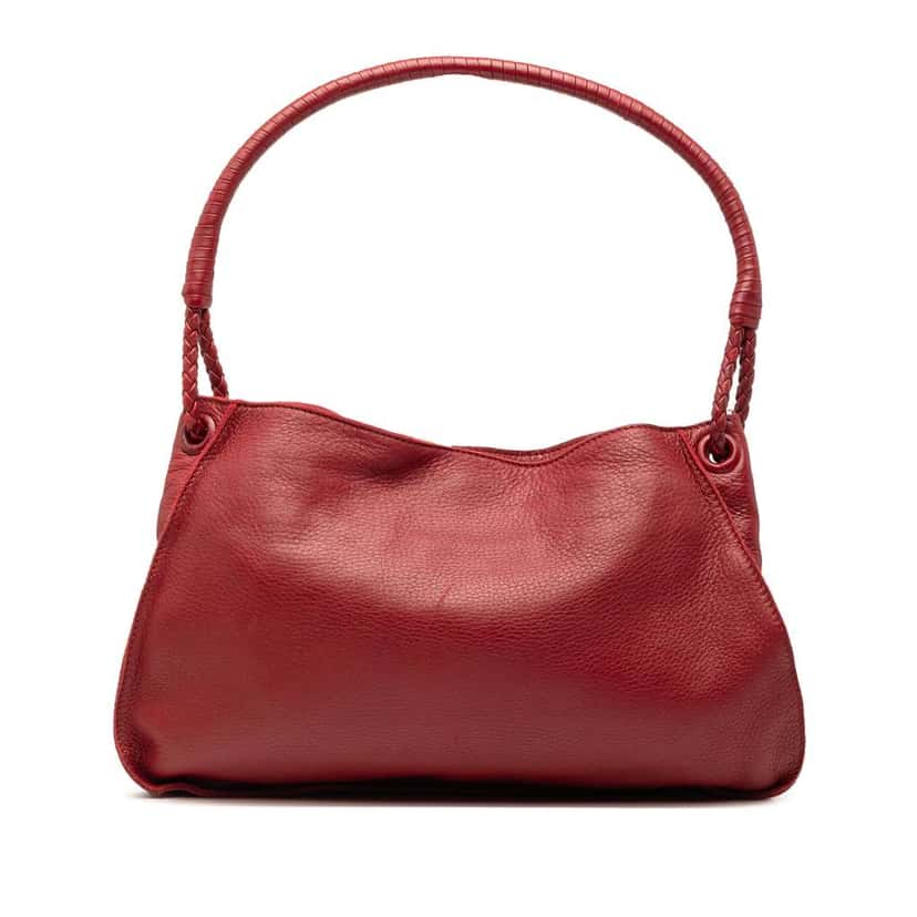 Bottega Veneta Leather Shoulder Bag Red Leather Very good condition - Front View