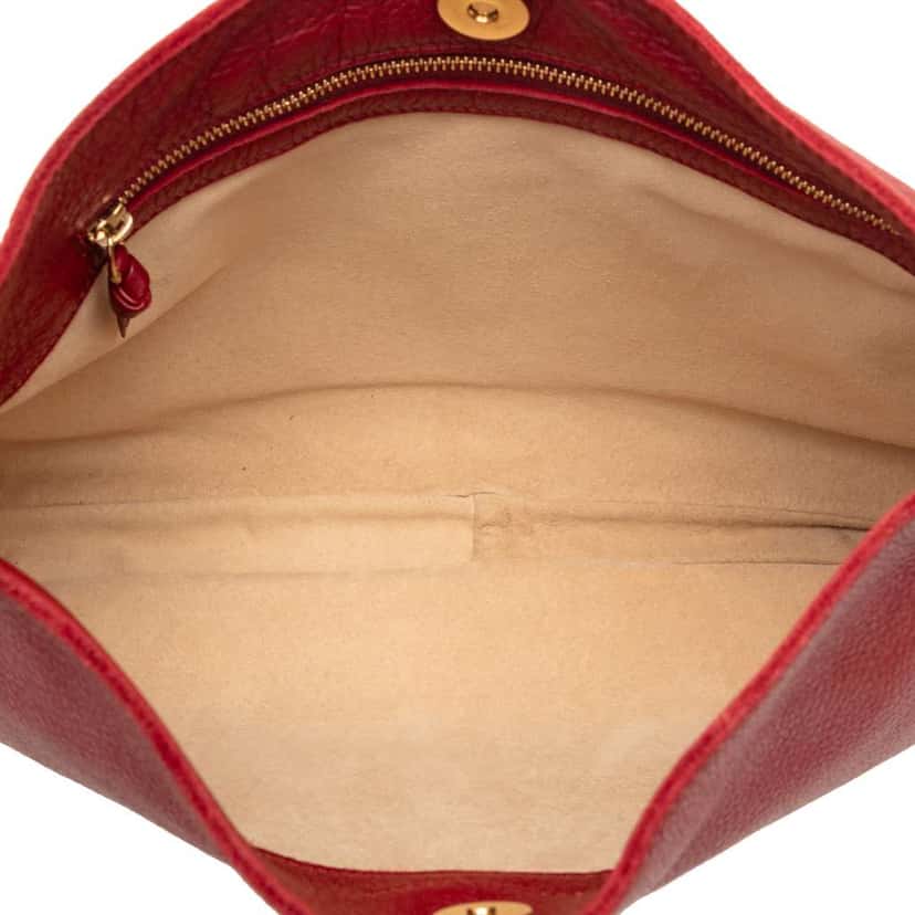 Bottega Veneta Leather Shoulder Bag Red Leather Very good condition - Model View