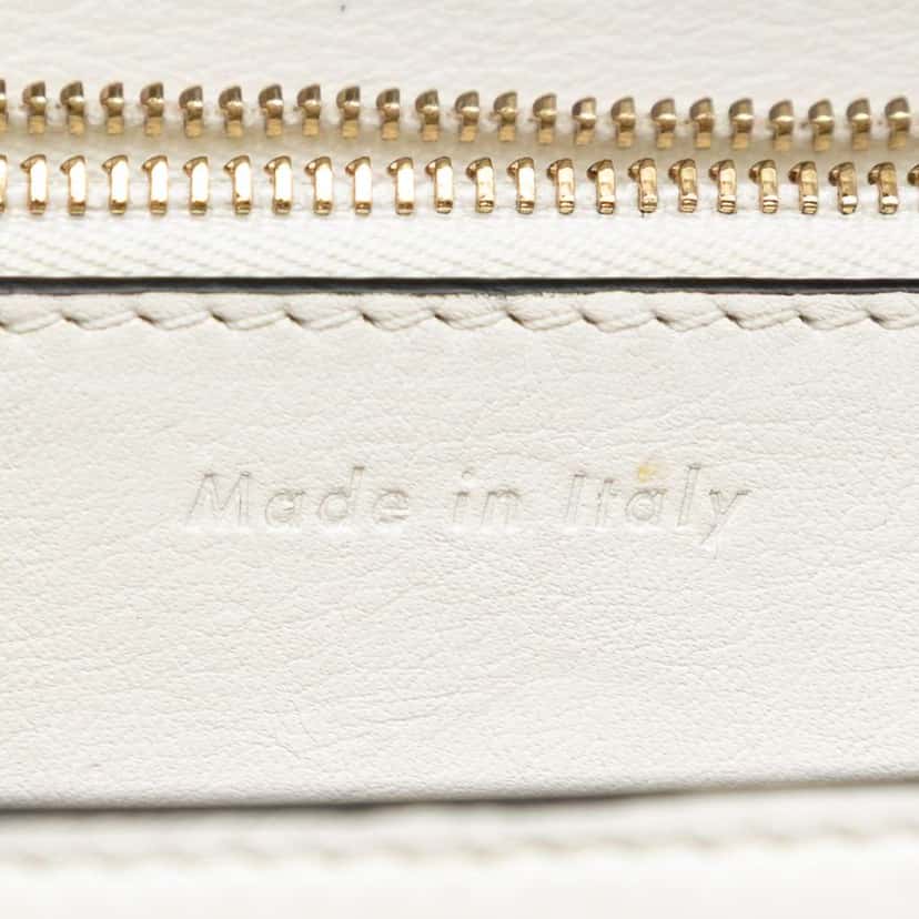 Celine Medium Calfskin Classic Box White Leather Very good condition - Box View