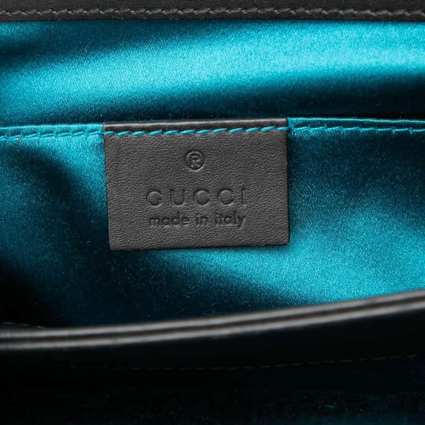 Gucci Small Suede Web Ophidia Chain Crossbody Red Leather Very good condition - Box View