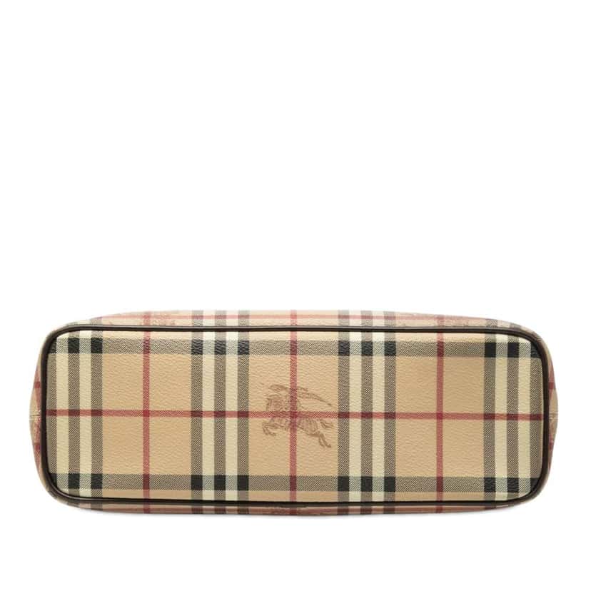 Burberry Haymarket Check Coated Canvas Tote Beige Canvas Very good condition - Inside View