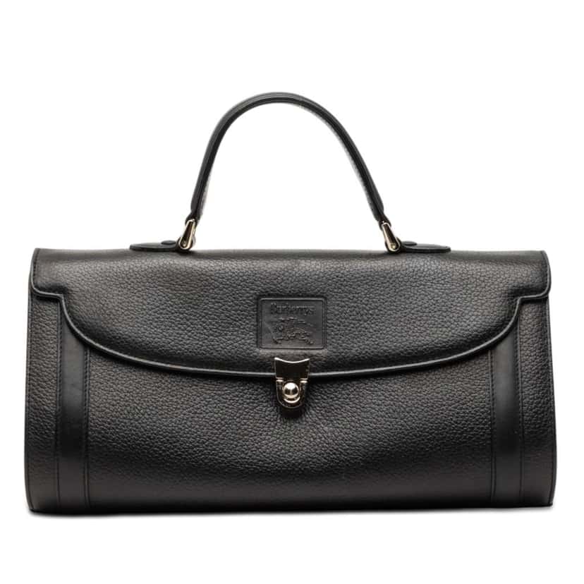 Burberry Leather Handbag Black Leather Very good condition - Front View