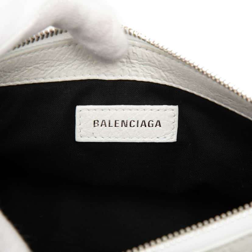 Balenciaga Small Lambskin Superbusy Sling Bag White Leather Very good condition - Box View