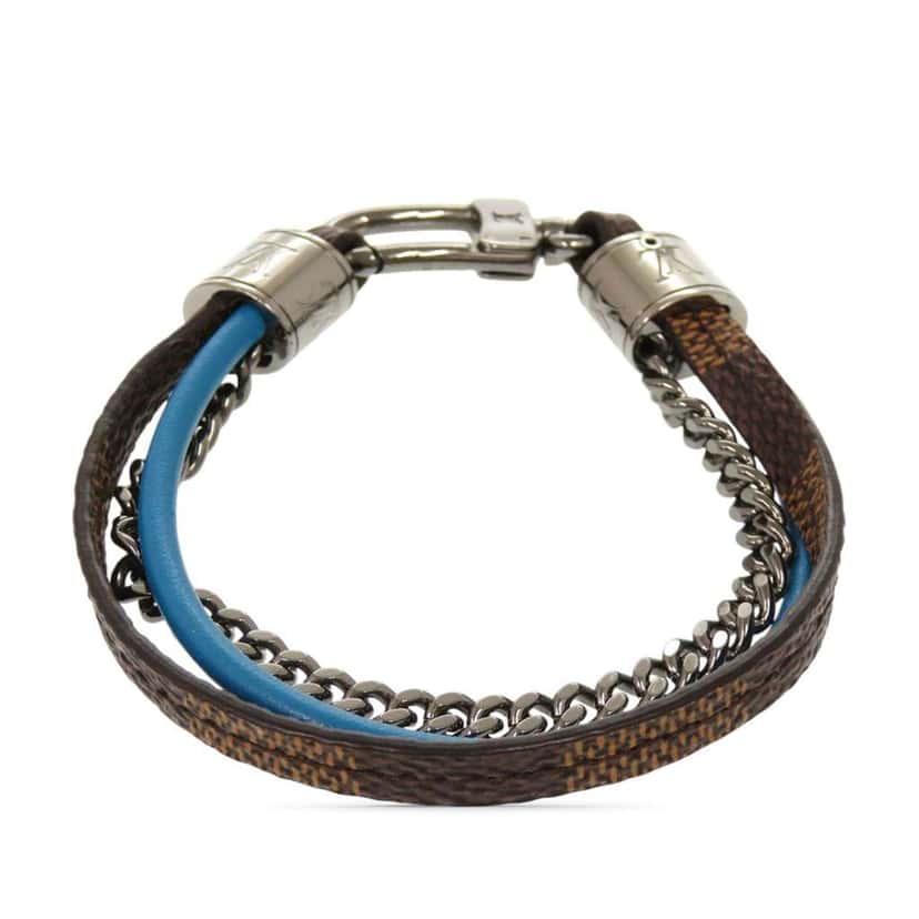Louis Vuitton Damier Ebene LV Treble Bracelet Brown Very good condition - Back View