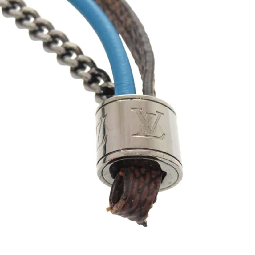 Louis Vuitton Damier Ebene LV Treble Bracelet Brown Very good condition - Model View