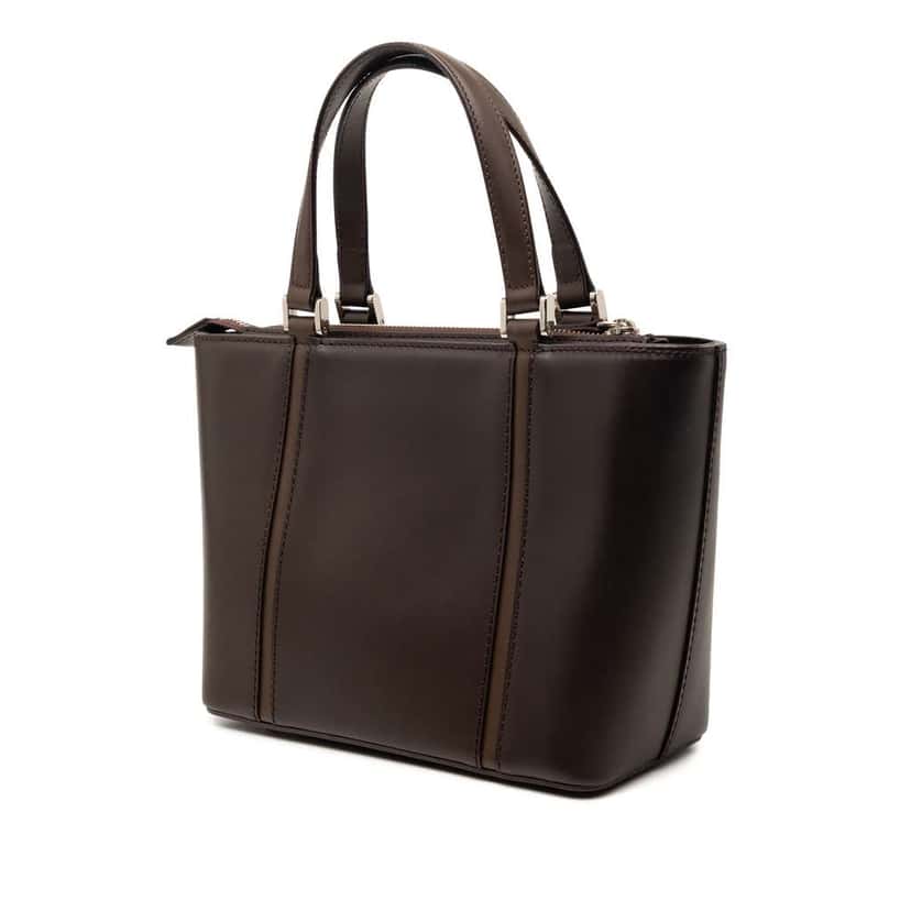 Burberry Leather Handbag Brown Leather Very good condition - Back View