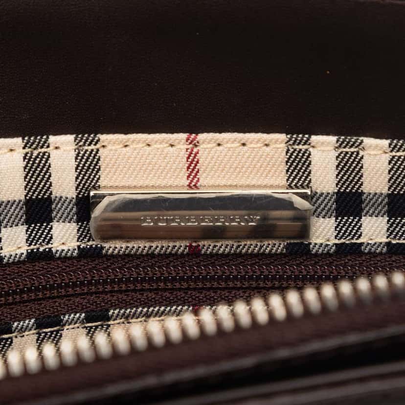 Burberry Leather Handbag Brown Leather Very good condition - Box View