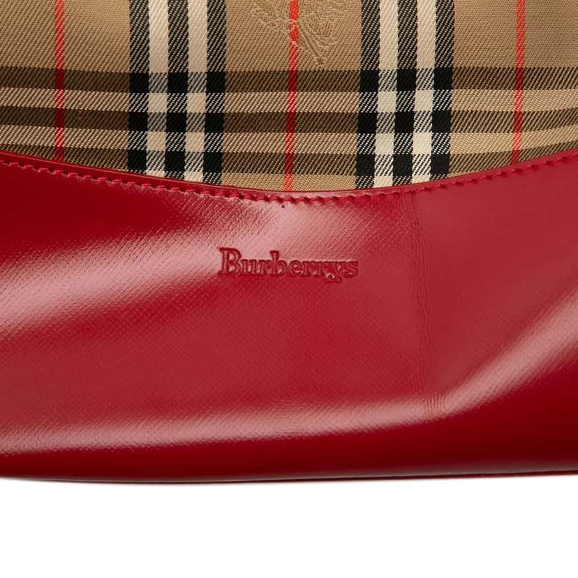 Burberry Haymarket Check Canvas Tote Beige Canvas Very good condition - Box View