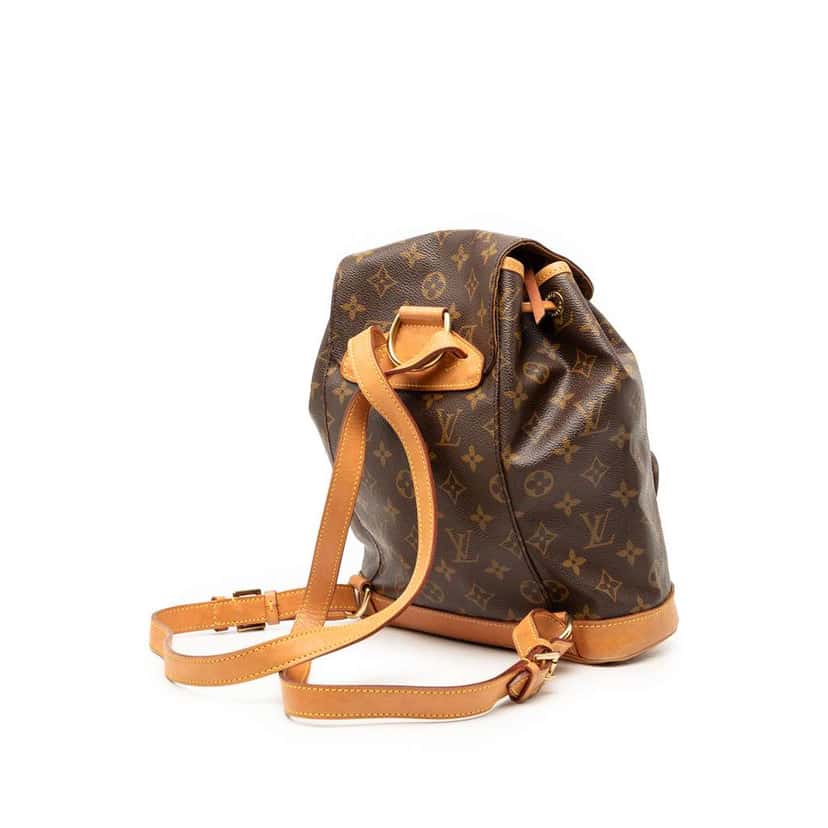 Louis Vuitton Monogram Montsouris MM Brown Very good condition - Back View