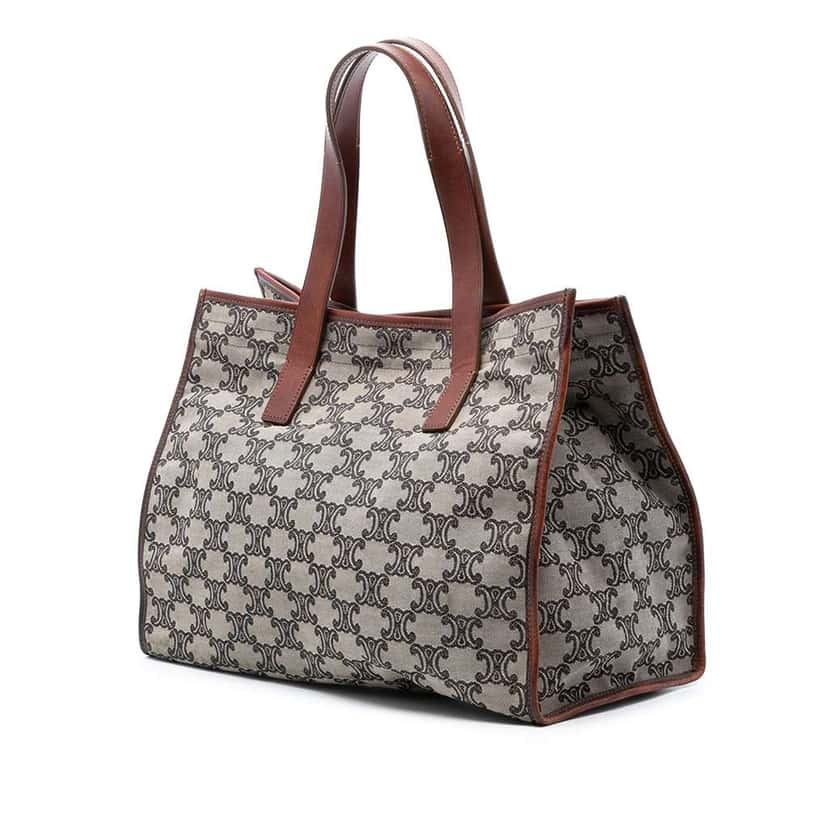 Celine Macadam Canvas Tote Grey Canvas Very good condition - Back View