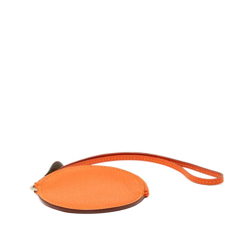 Hermès Chevre Mysore Tutti Frutti Coin Pouch Orange Leather Very good condition - Inside View