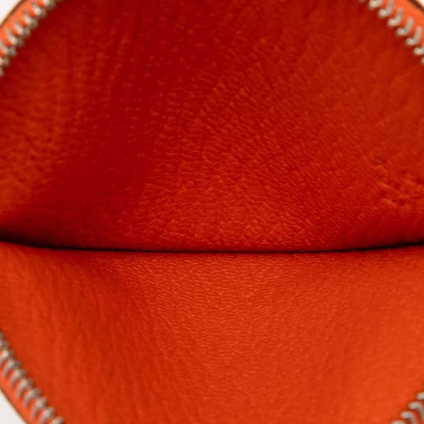 Hermès Chevre Mysore Tutti Frutti Coin Pouch Orange Leather Very good condition - Model View