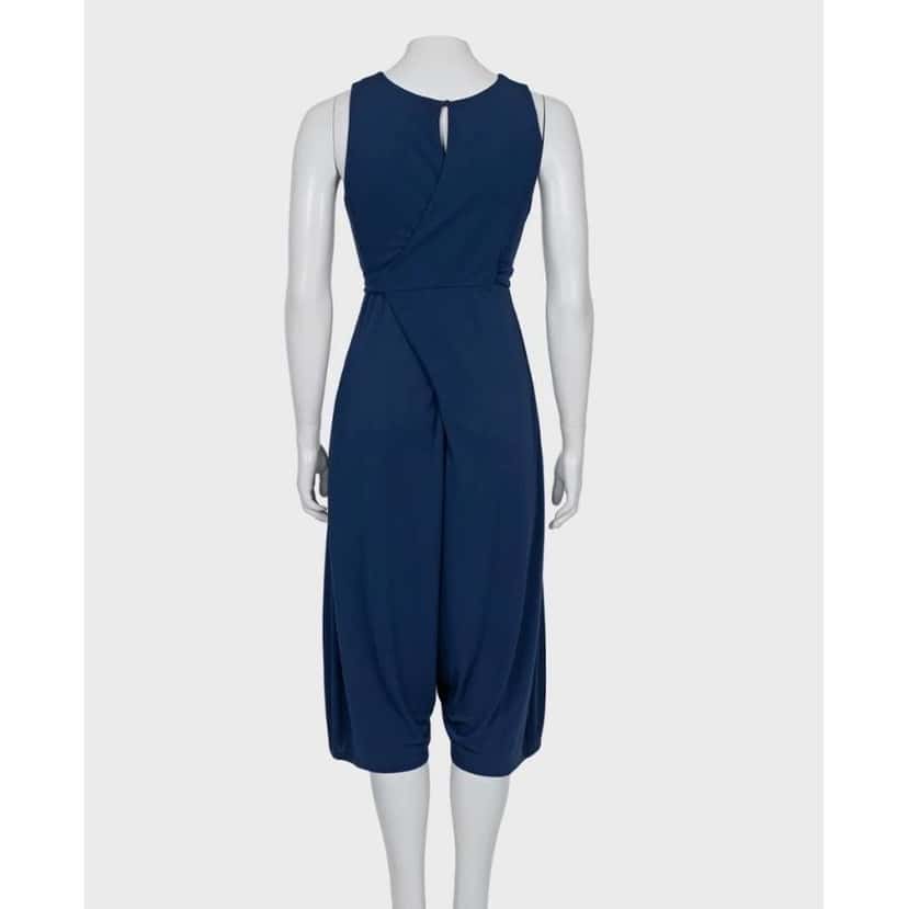 Saint Laurent Viscose Tie Waist Jumpsuit Size Blue Very good condition - Inside View