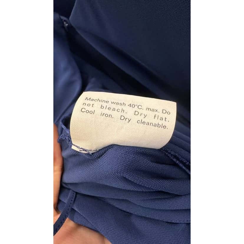 Saint Laurent Viscose Tie Waist Jumpsuit Size Blue Very good condition - Box View