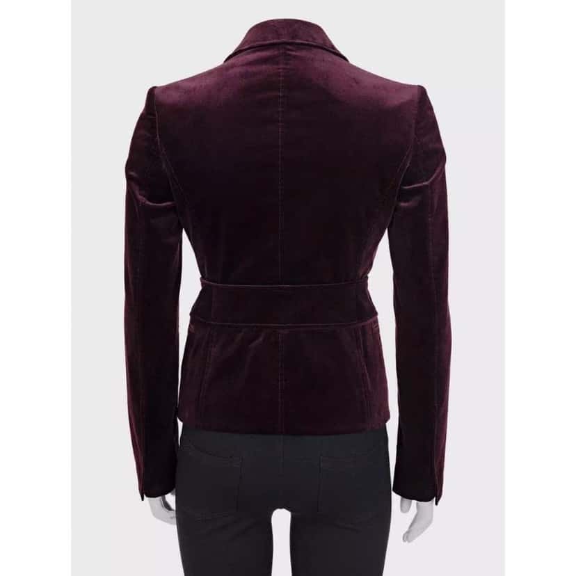 Gucci Fitted Jacket Italian Purple Cotton Very good condition - Inside View