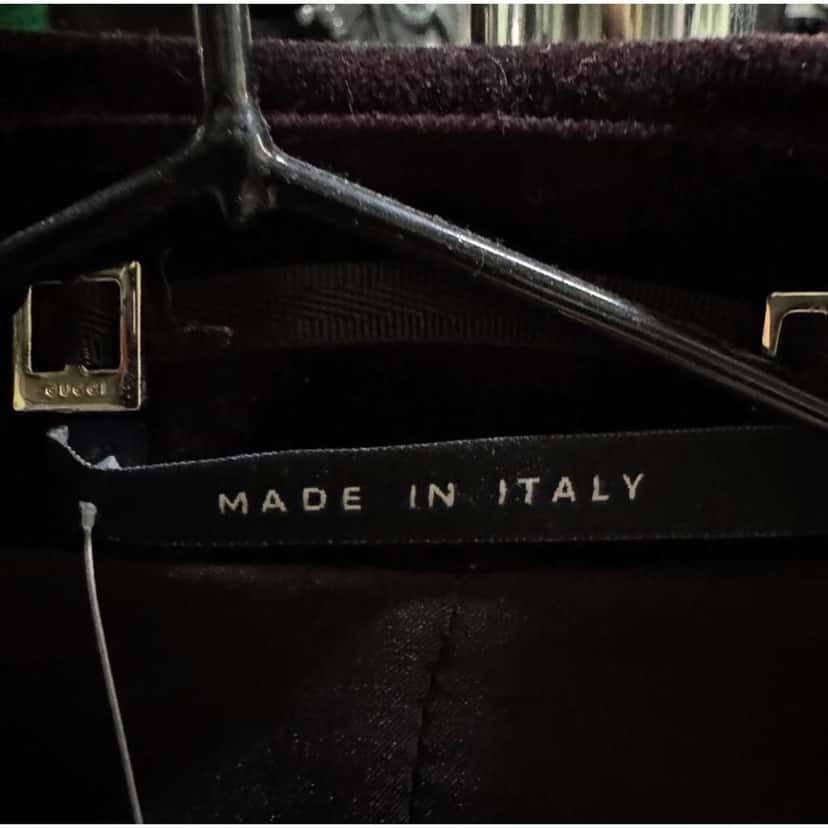 Gucci Fitted Jacket Italian Purple Cotton Very good condition - Box View