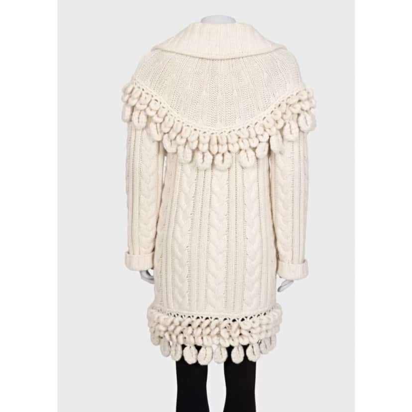 Chanel 2009 Knit Dress White Wool Very good condition - Box View