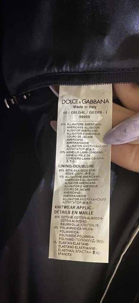 Dolce & Gabbana Dolce and Gabbana Bomber Jacket Navy Cotton Very good condition - Model View