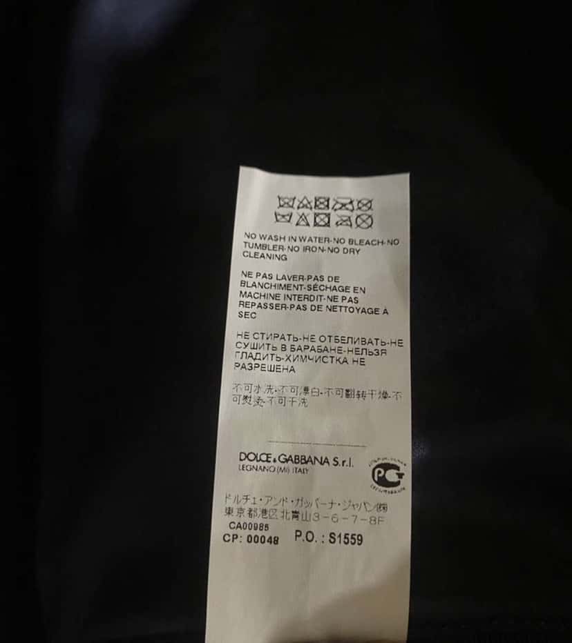 Dolce & Gabbana Dolce and Gabbana Bomber Jacket Navy Cotton Very good condition - Box View