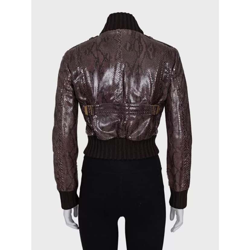 Gucci Jacket Black Leather Very good condition - Inside View