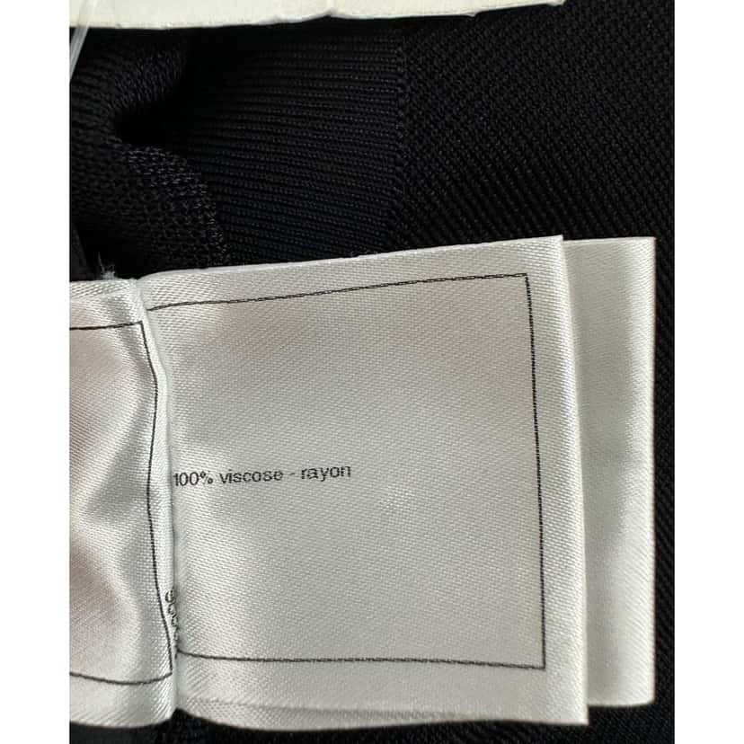 Chanel Knitted Midi Dress Black Cotton Very good condition - Model View