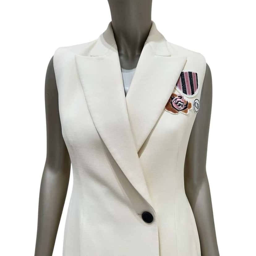 Dior Christian Vest Dress Black Silk Very good condition - Inside View