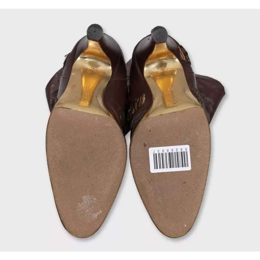 Roberto Cavalli Boots Brown Leather Very good condition - Box View