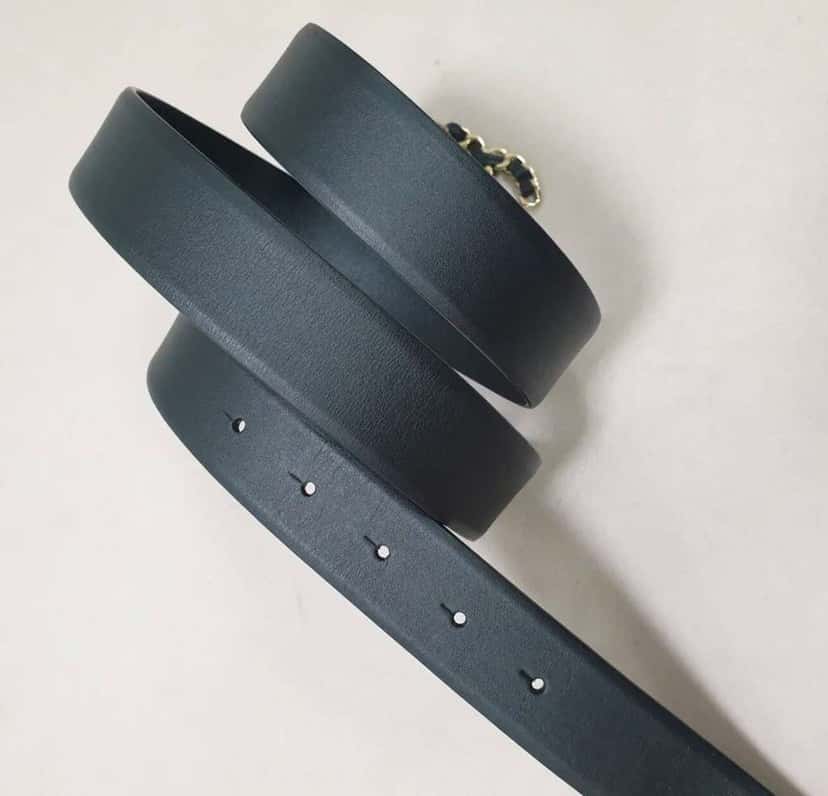 Chanel Lambskin Chain CC Belt Black Very good condition - Inside View