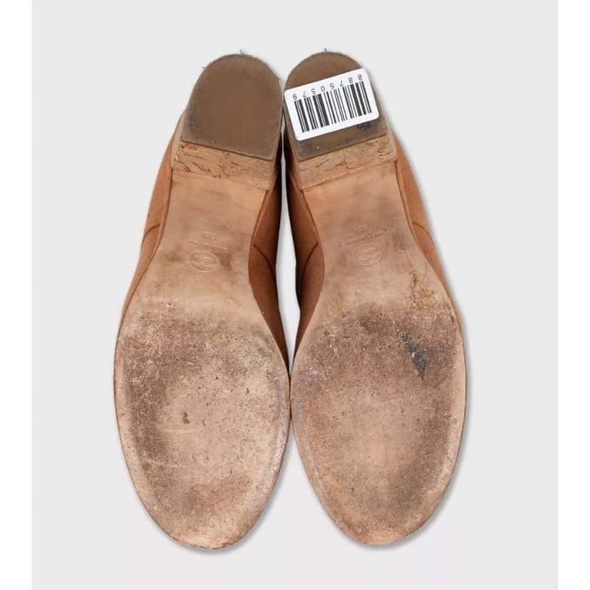 Chanel Lace Up Ankle Boots Brown Suede Very good condition - Box View