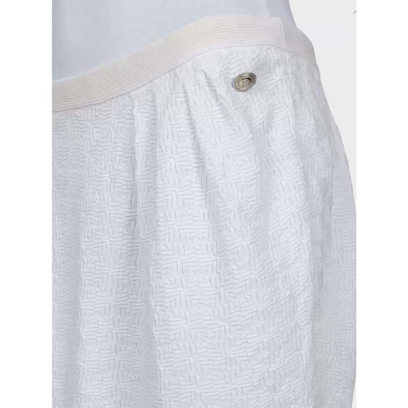 Chanel Slim Skirt White Cotton Very good condition - Model View