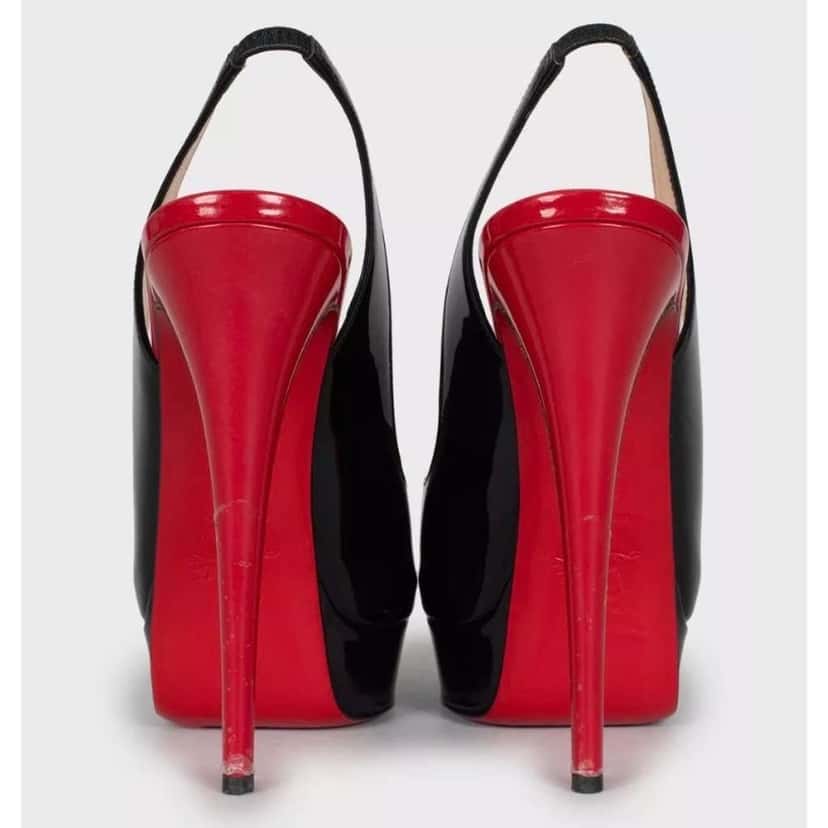 Christian Louboutin Stiletto Pumps Black Leather Very good condition - Model View