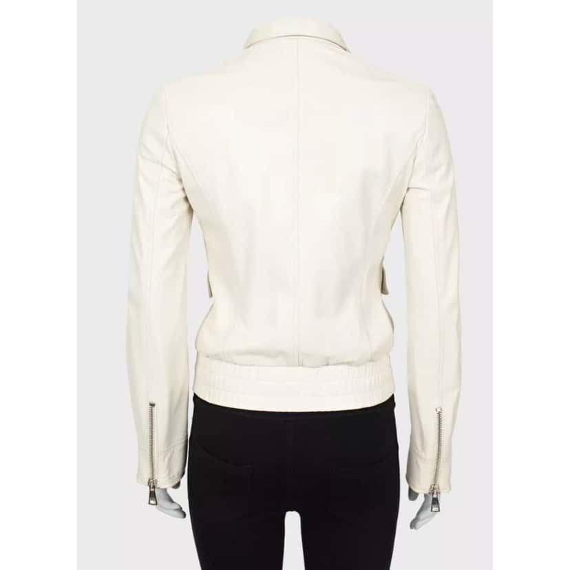 Dolce & Gabbana Jacket White Leather Very good condition - Inside View