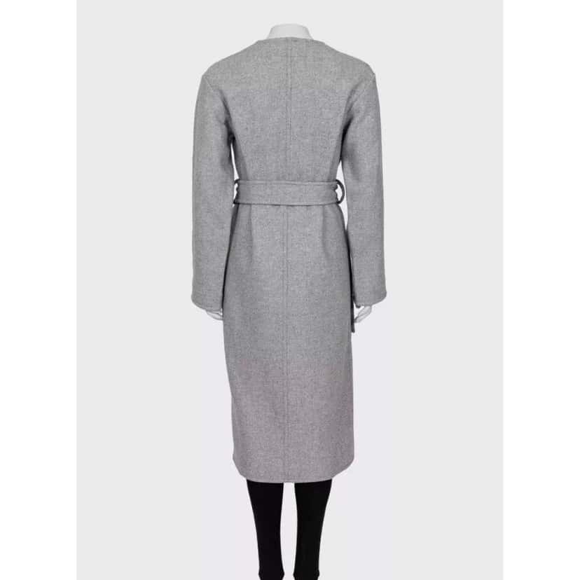 Celine Blend Coat Grey Wool Very good condition - Model View