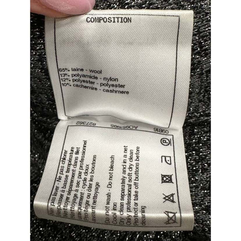 Chanel Pre Fall 2017 Shift Dress Grey Wool Very good condition - Inside View